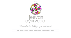 Desktop Screenshot of jeevan-ayurveda.com